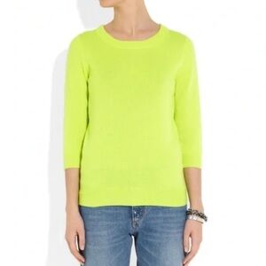 J. Crew Tippi Neon Yellow Women's Sweater XXS